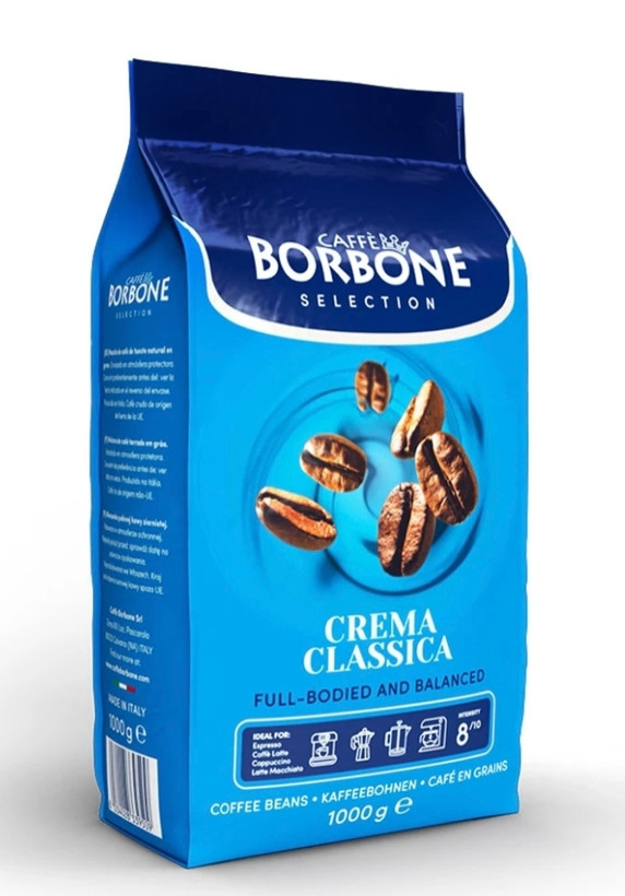قهوه بوربون کرما کلاسیک ۱ کیلوگرم - بستهبندی Borbone